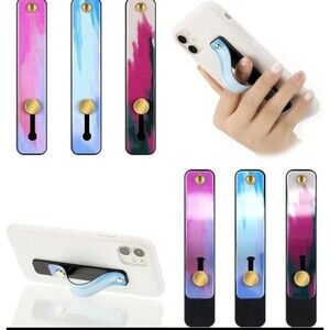 Weewooday Phone Grip Holder 6-Pack Telescopic Finger Strap Stand Dreamy Colors